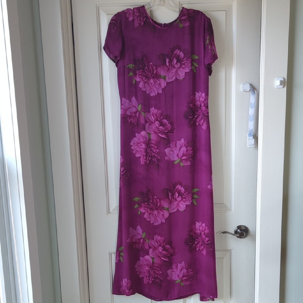Floral Silk Dress